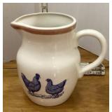 Stoneware pottery pitcher
