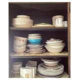 Contents of kitchen cabinets