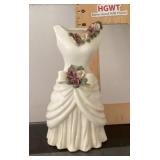 Ceramic gown vase