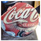 28" plastic Coca-Cola sign