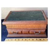 Jewelry box with marble top