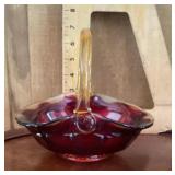 Art glass basket