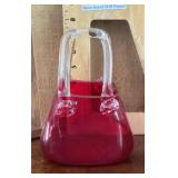 Art glass purse vase