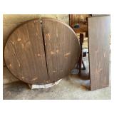 41" round wooden table