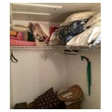 Collection of soft goods+ in closet