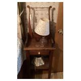 Vintage washstand with towel bar