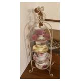 Tea cups and display