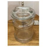 Glass storage jar