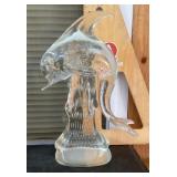 Art glass dolphin