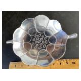 Pressed aluminum snack bowl