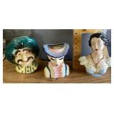 Ceramic head vases