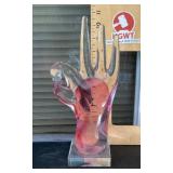Art glass "Ok" hand