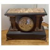Wood mantel clock