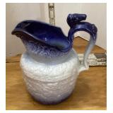 Rockingham pottery water pitcher