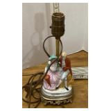Porcelain figural lamp