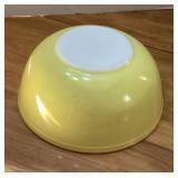 Yellow Pyrex primary color bowl