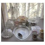 Clean up glass lot on table