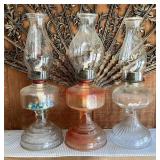 3 oil lamps