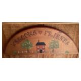 Welcome Friends sign