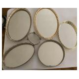 6 mirrored vanity trays