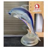 Art glass dolphin