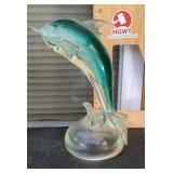 Art glass dolphin