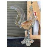 Art glass rooster