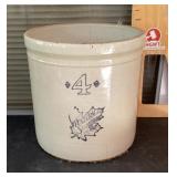 4 gallon Western Stoneware crock