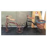 2 home decor tricycles