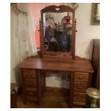 Solid wood vanity