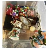 Group of kitchen glasses and knickknacks