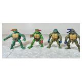 4 Teenage Mutant Ninja Turtles 5" figures 2002