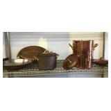 Copper pots and pans
