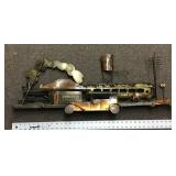 Cut metal train wall art