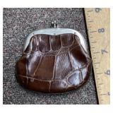 Alligator coin purse