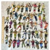 48 4" action figures from the 1980s