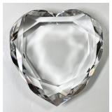 Rosenthal lead crystal heart paperweight