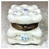 C.F. Monroe Wavecrest hand painted dresser jar