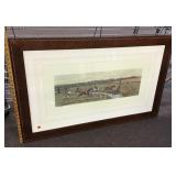 Framed fox hunt print