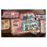 1940s Fringed silk souvenirs