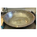 Large steel pot with handles