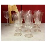 12 crystal water and wine glasses