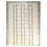 60x88 cross stitch rosebud quilt (see Lot #460)