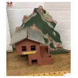 Wooden mine entrance for model RR layout