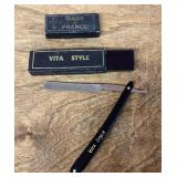 Nu-Vita straight razor with box --appears unused