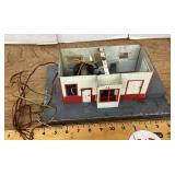 American Flyer model train station --no roof