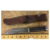 Cattaraugus 225Q fighting knife with sheath