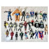 26 superhero action figures
