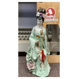 Porcelain geisha figurine