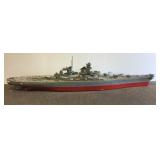 48" wooden navy ship model